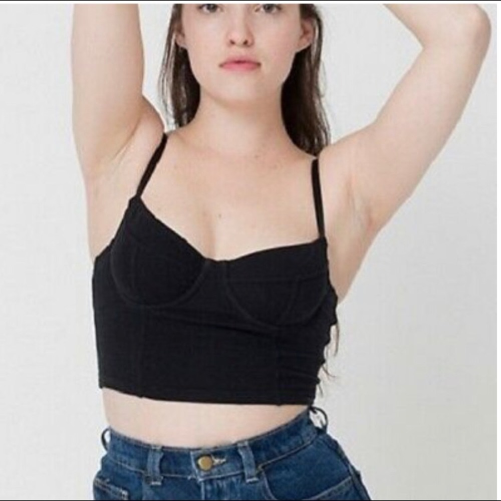 ISO: black bustier crop top size M